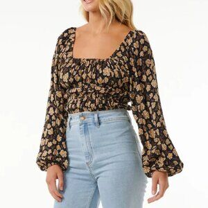 Rip Curl Womens Shirt Soleil Long Sleeve Top Size Medium